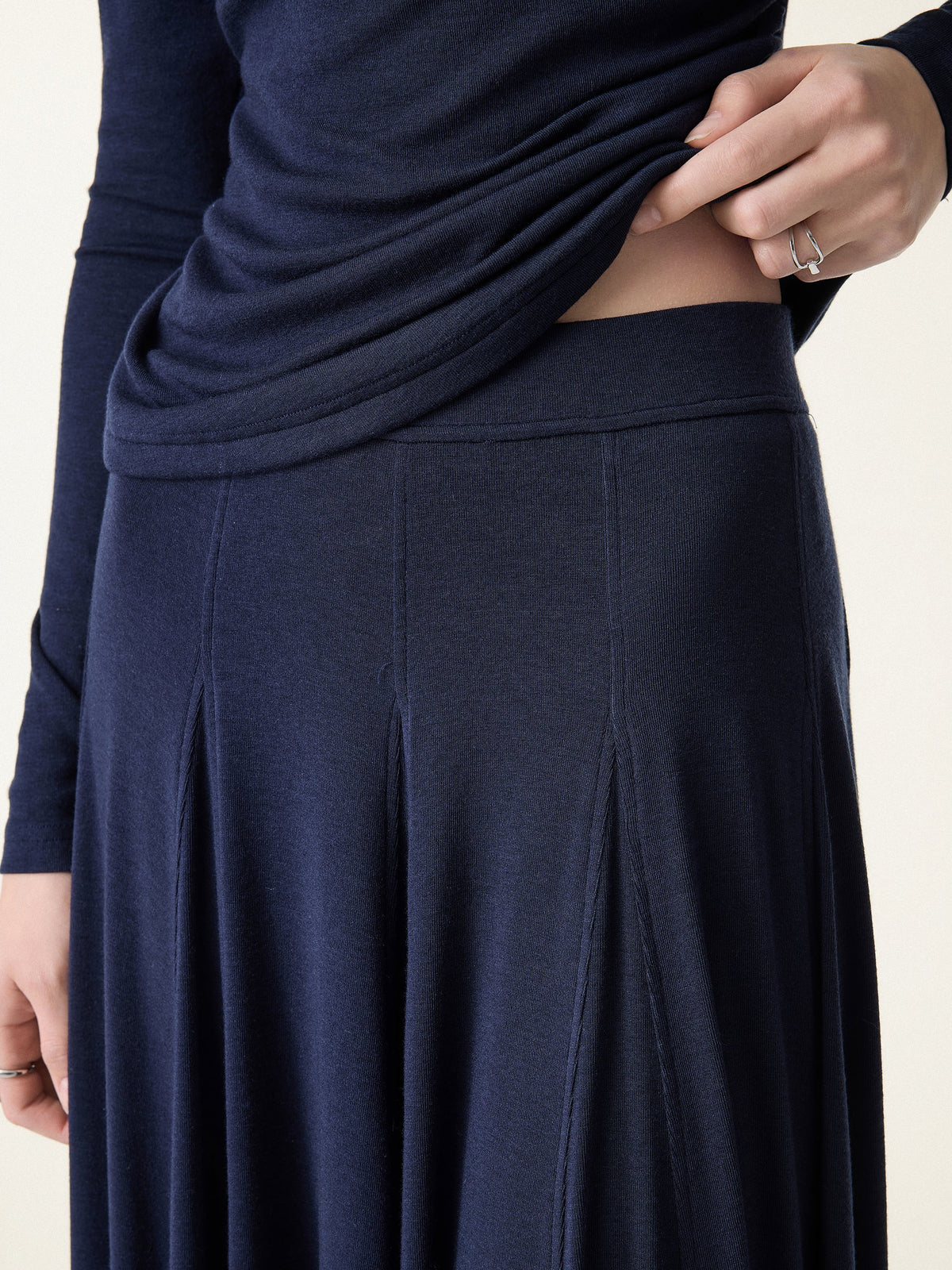 Women's Eco-MiYaMoon Godet Hem Pull-On Maxi Skirt
