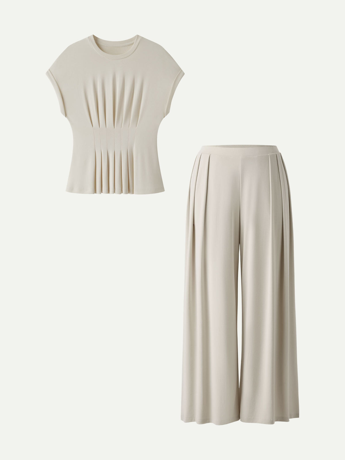 OGLmove Women's 2-Piece Tee and Wide Leg Pants Set