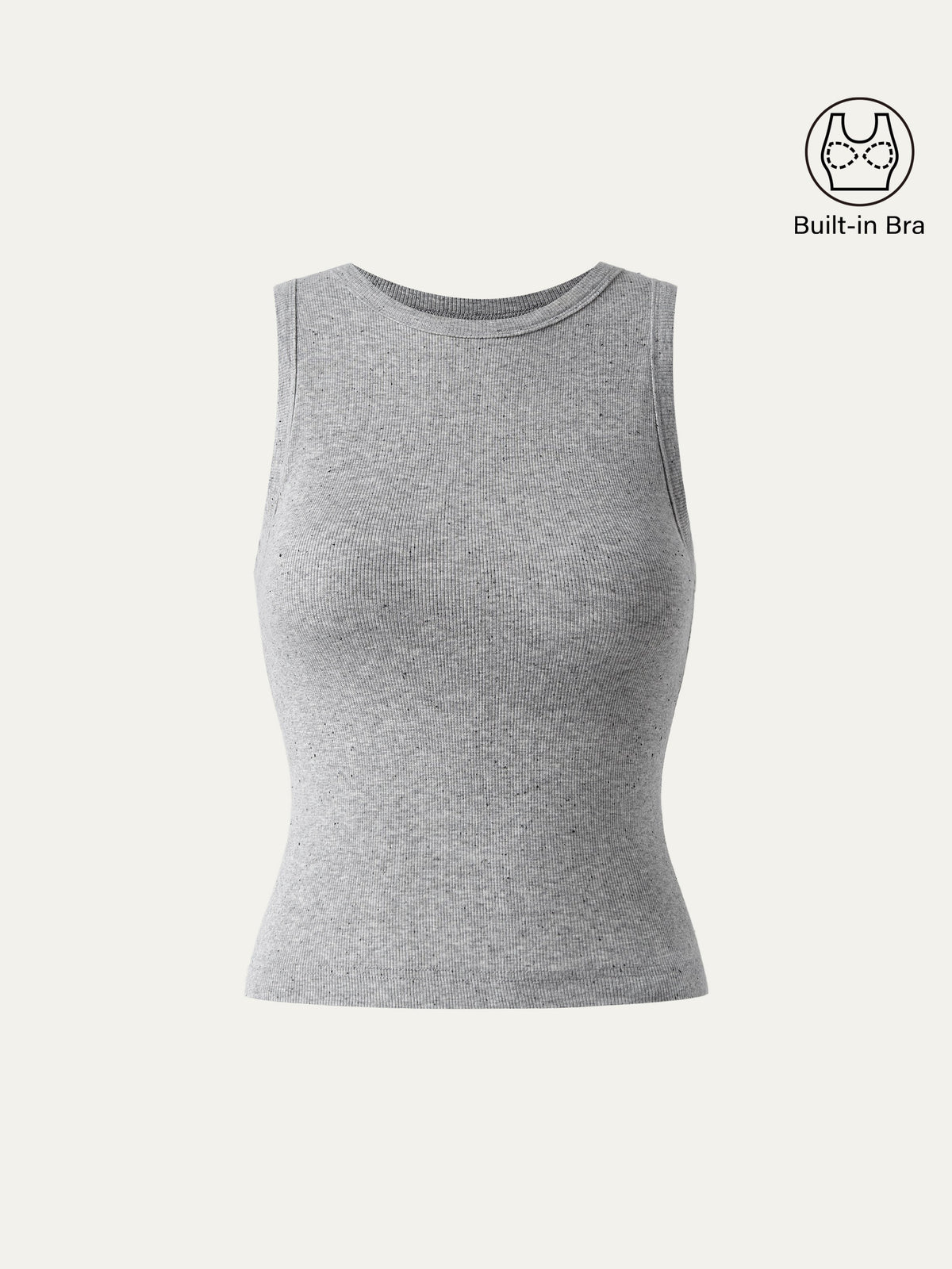 OGLmove Women's Crewneck Cotton Airy Bra Tank