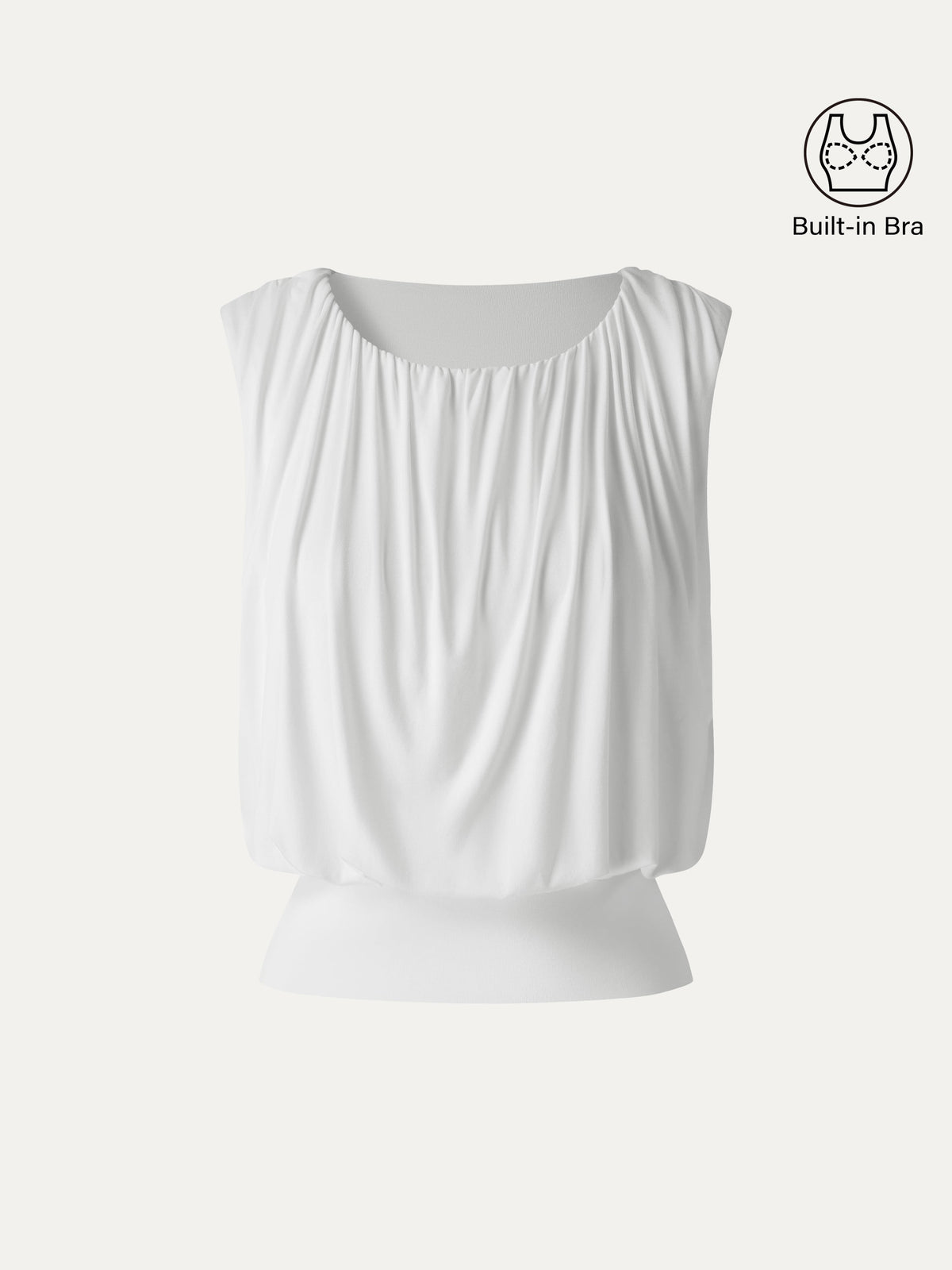 OGLmove Women's Gathered Sleeveless Bra Top