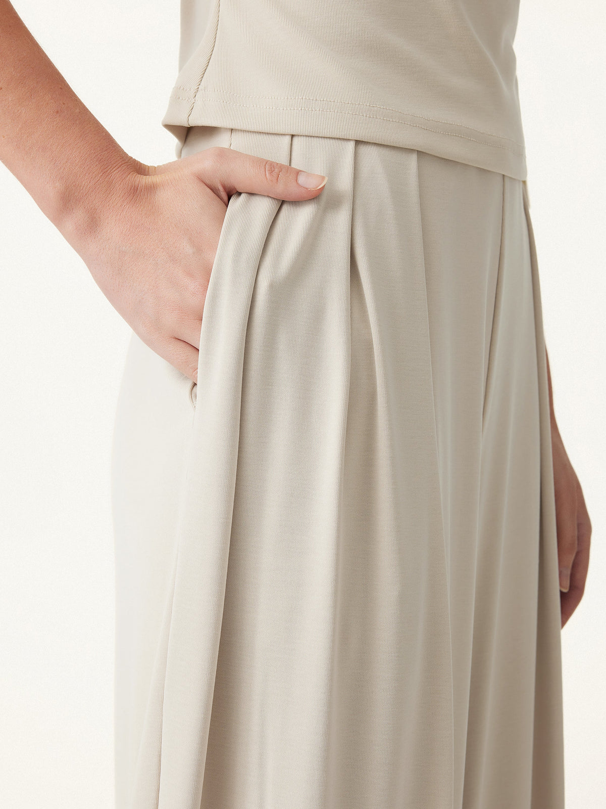 OGLmove Women's 2-Piece Tee and Wide Leg Pants Set