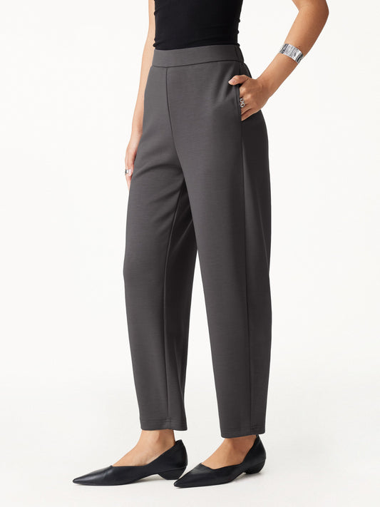 OGLmove Women's Petite TravelEase High-Rise Barrel Pants with Pockets