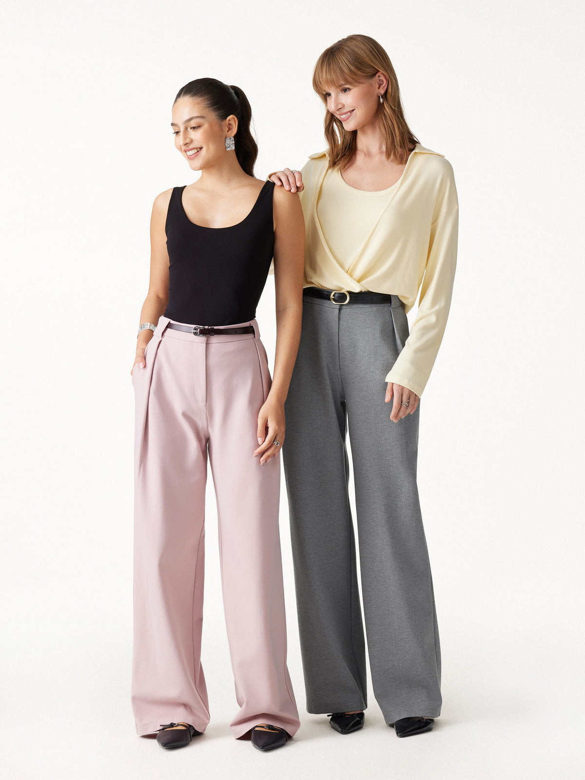 OGLmove Women's Ponte High-Rise Straight-Leg Pants