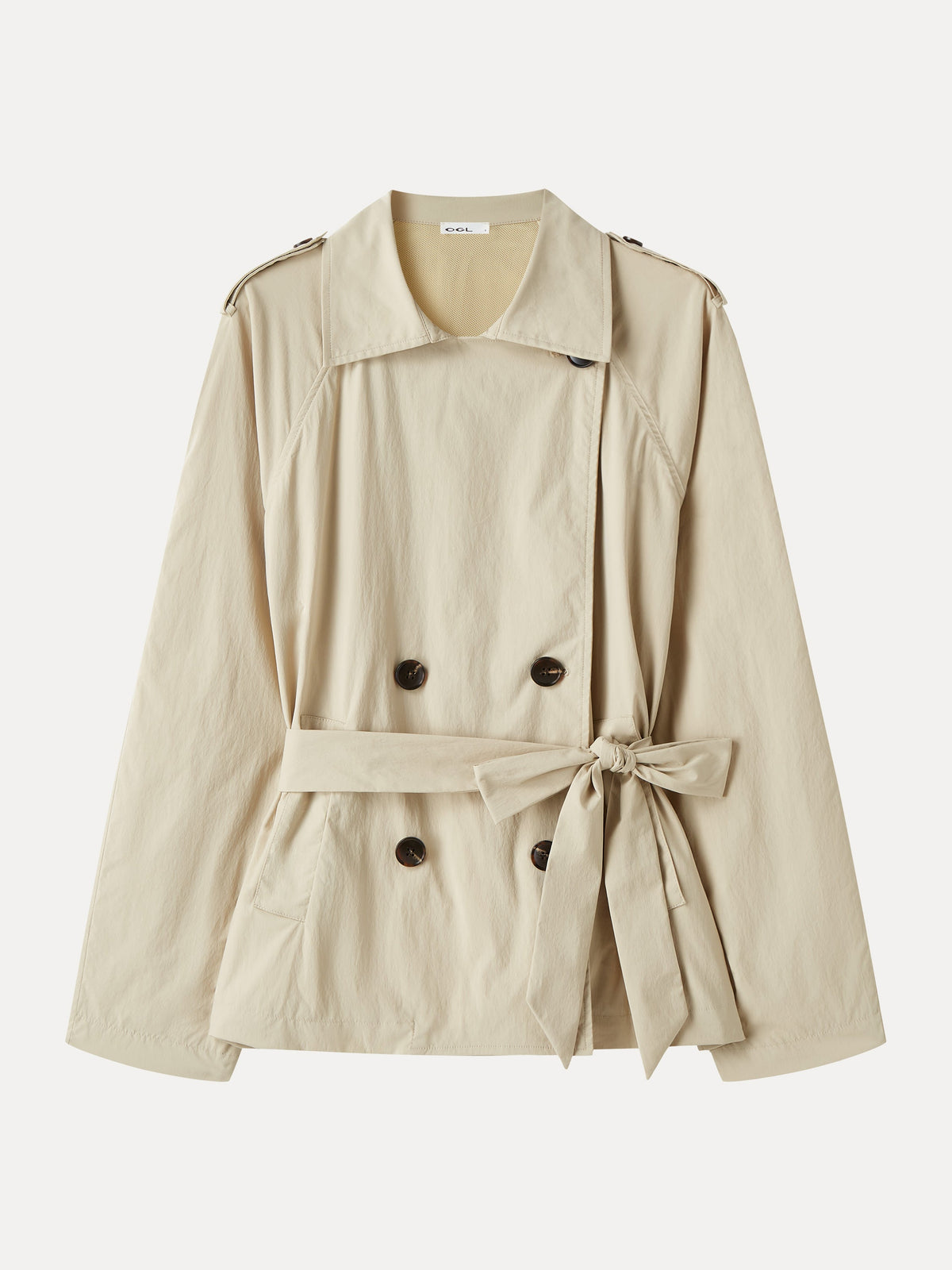OGLmove Women's Packable Peak Collar Trench Jacket