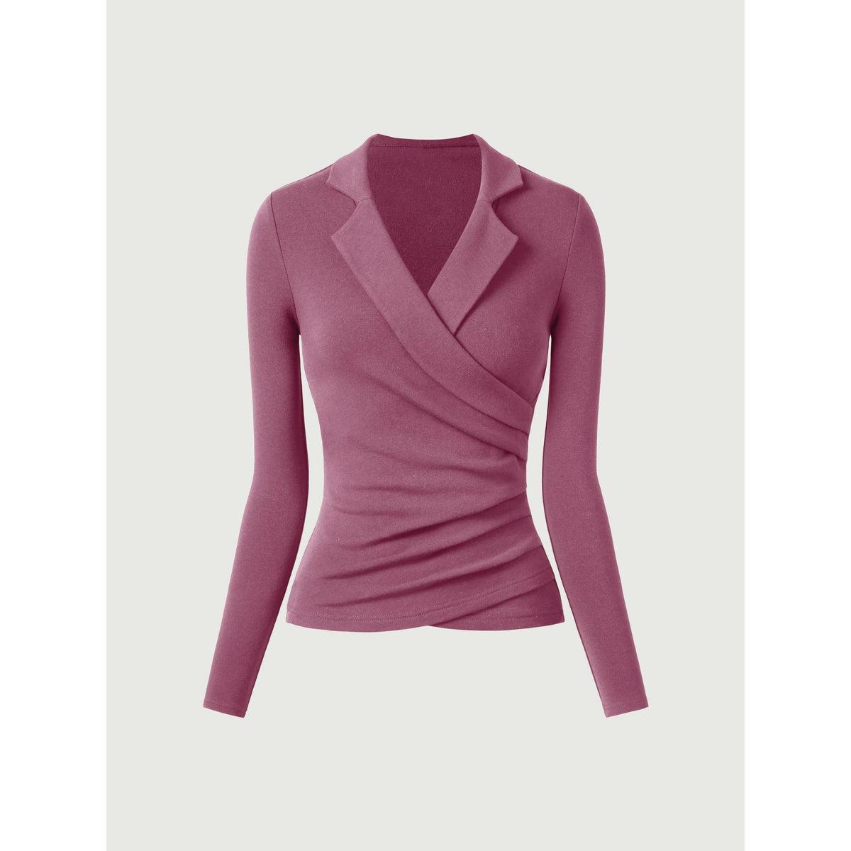 OGLmove Women's Eco-Mousse Collared Surplice Top