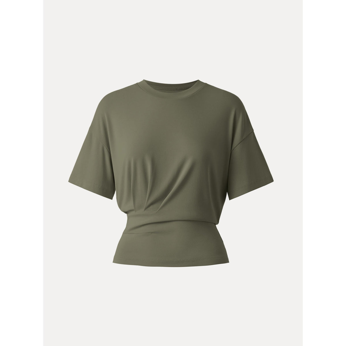 OGLmove Women's Crewneck Short Sleeve Tucked Tee