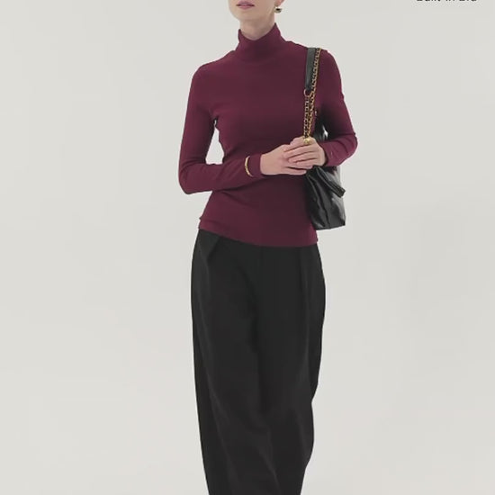 OGLmove Women's ProWarm Turtleneck Long Sleeve Bra Top