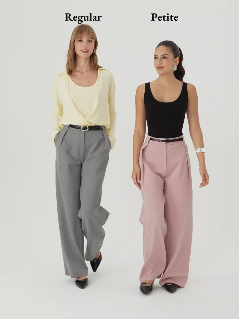 OGLmove Women's Ponte High-Rise Straight-Leg Pants