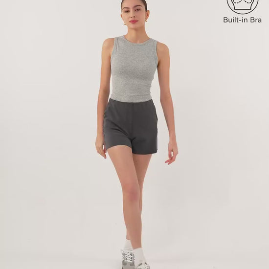 OGLmove Women's Crewneck Cotton New Airy Bra Tank