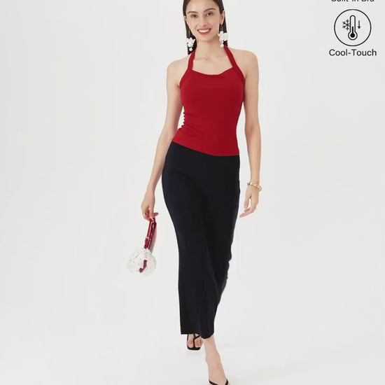 OGLmove Women's Sleek Halter Bra Top