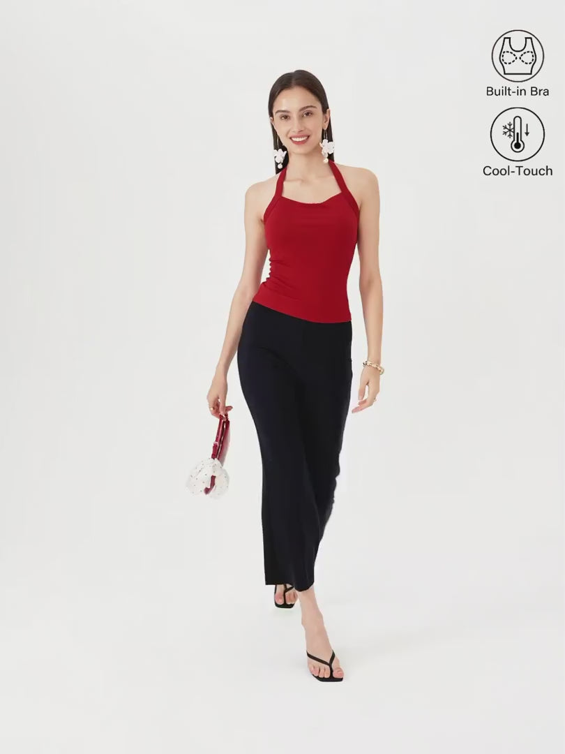 OGLmove Women's Sleek Halter Bra Top