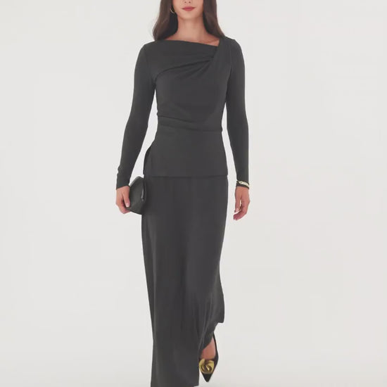 OGLmove Women's Eco-Mousse® Top and Maxi Skirt Set