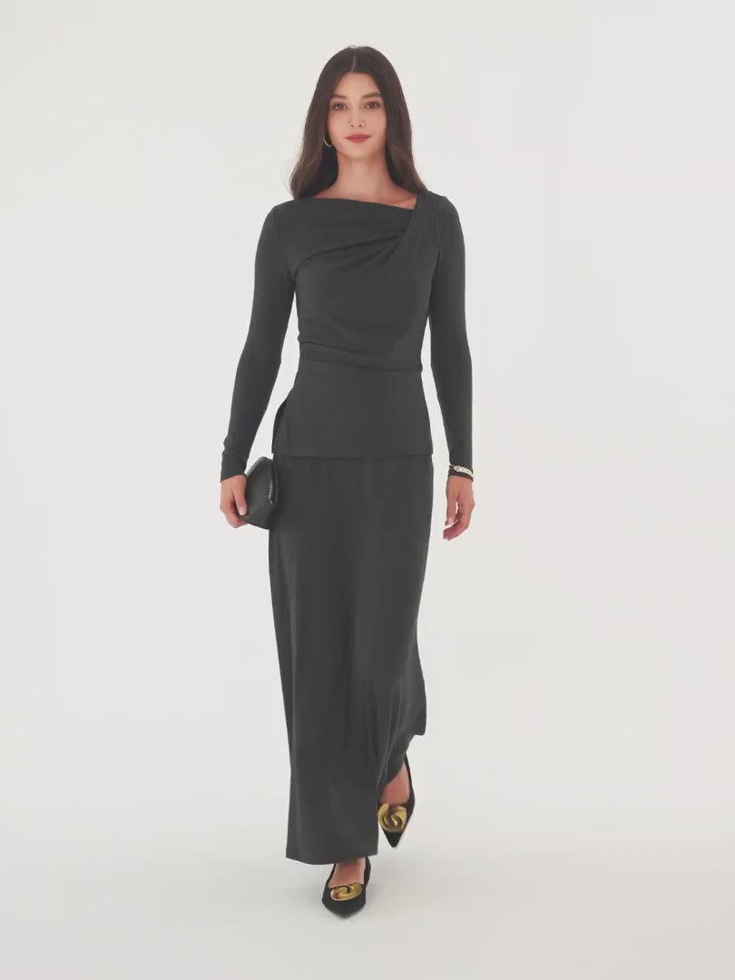 OGLmove Women's Eco-Mousse® Top and Maxi Skirt Set